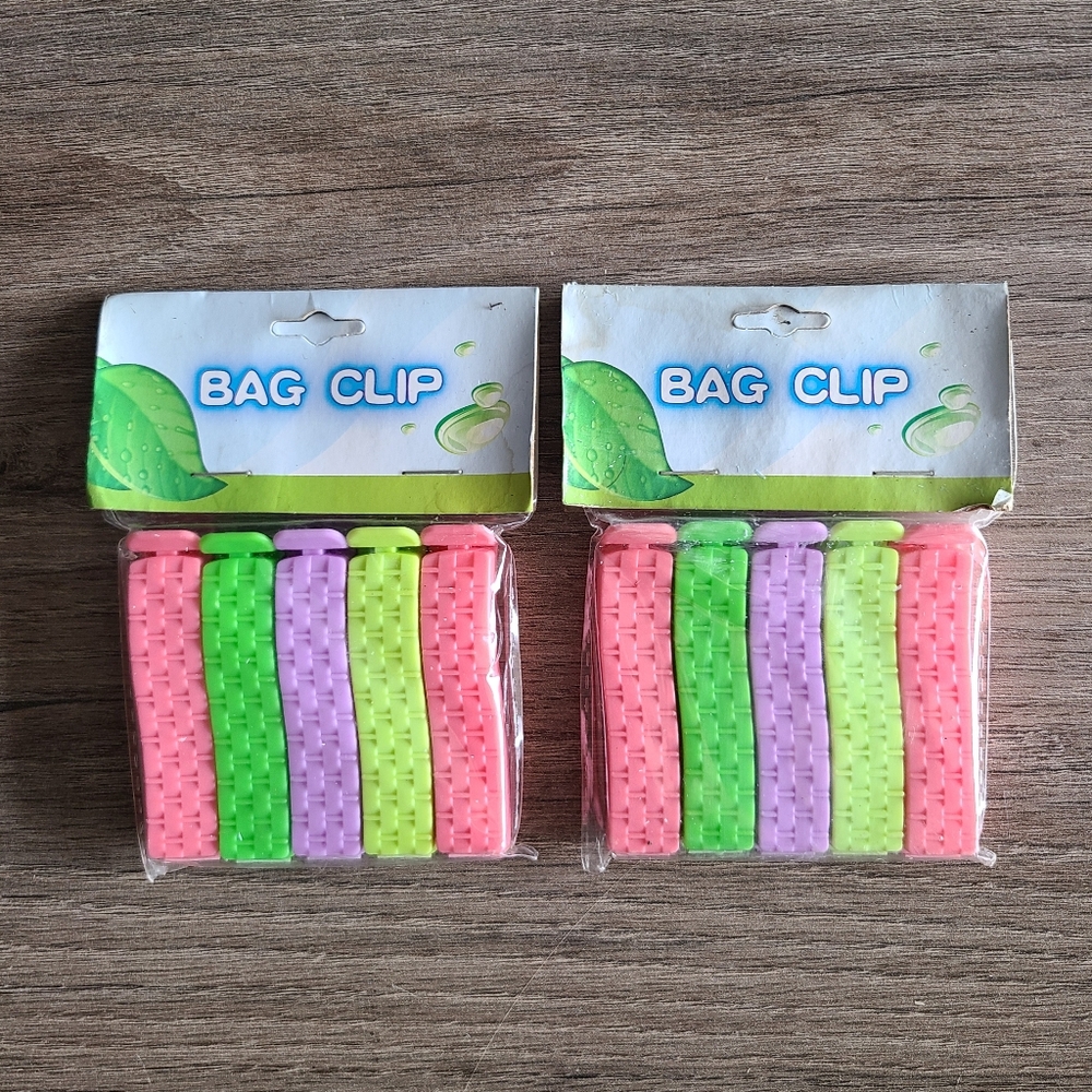 Colorful Bag Clips Set, Kitchen Essentials, Bag Clips, Organization